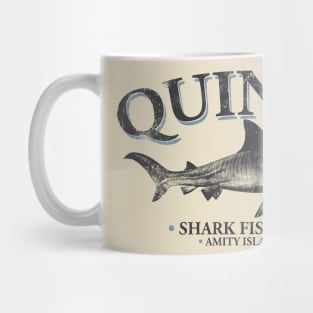 Quint's Shark Fishing - distressed Mug